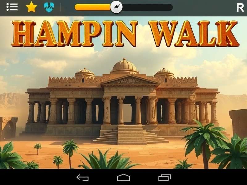 Hampi Archaeological Walk gameplay showing ancient temple exploration